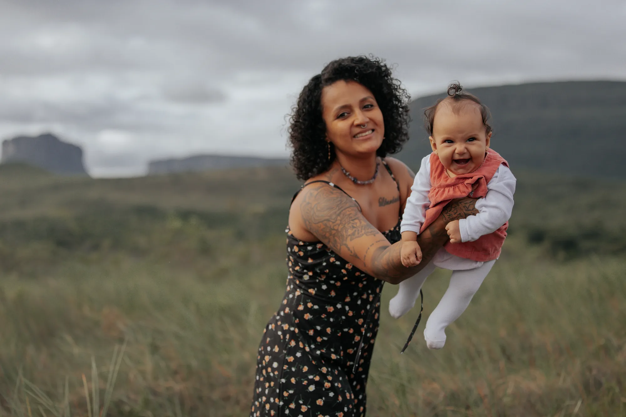Emily, Marcelo e Valentina — ensaio de Família na Chapada Diamantina