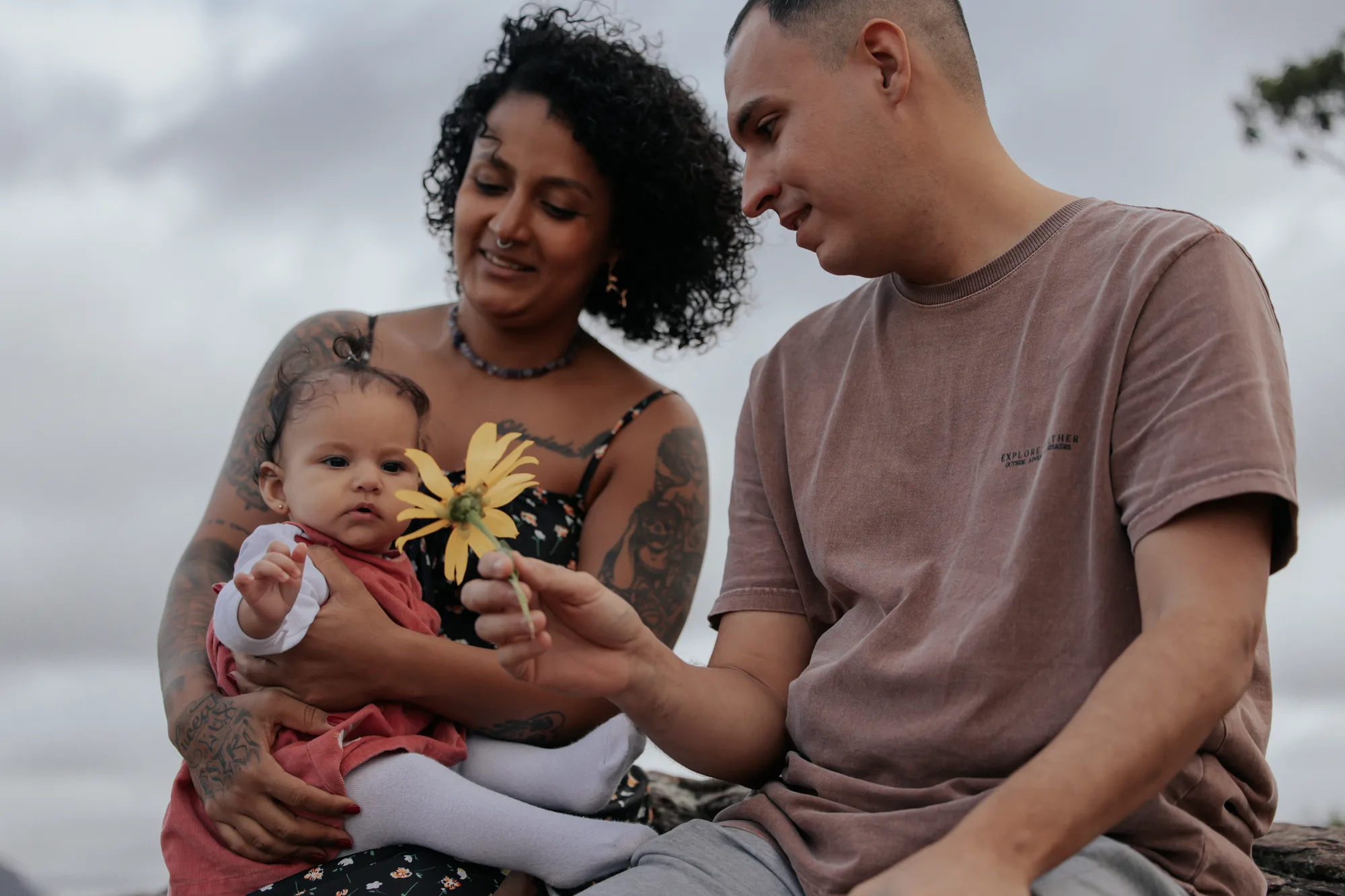 Emily, Marcelo e Valentina — ensaio de Família na Chapada Diamantina