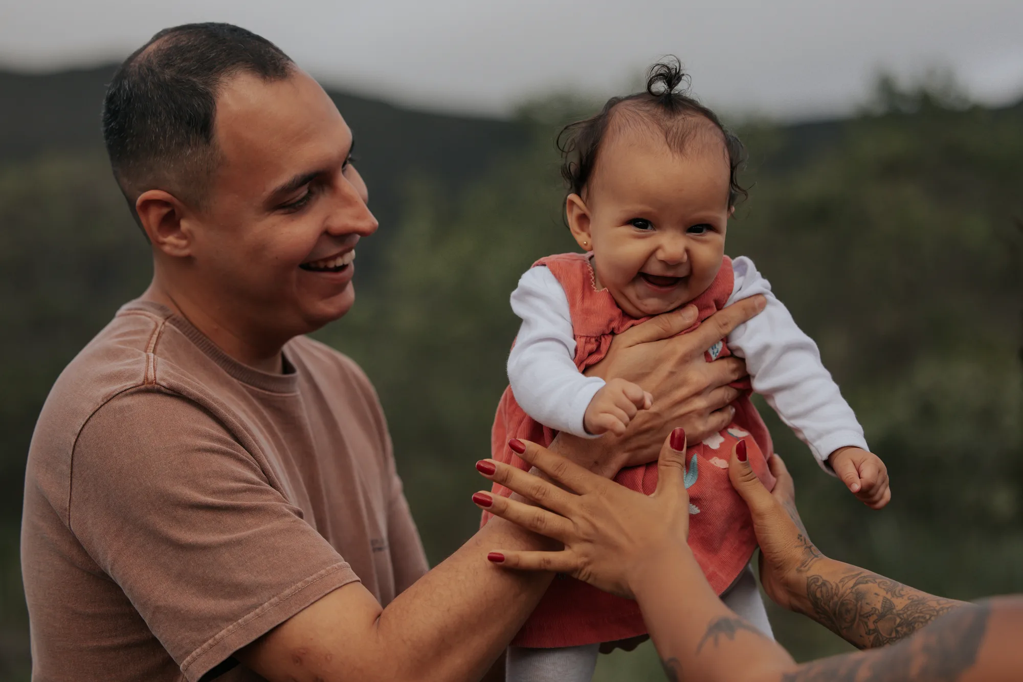 Emily, Marcelo e Valentina — ensaio de Família na Chapada Diamantina