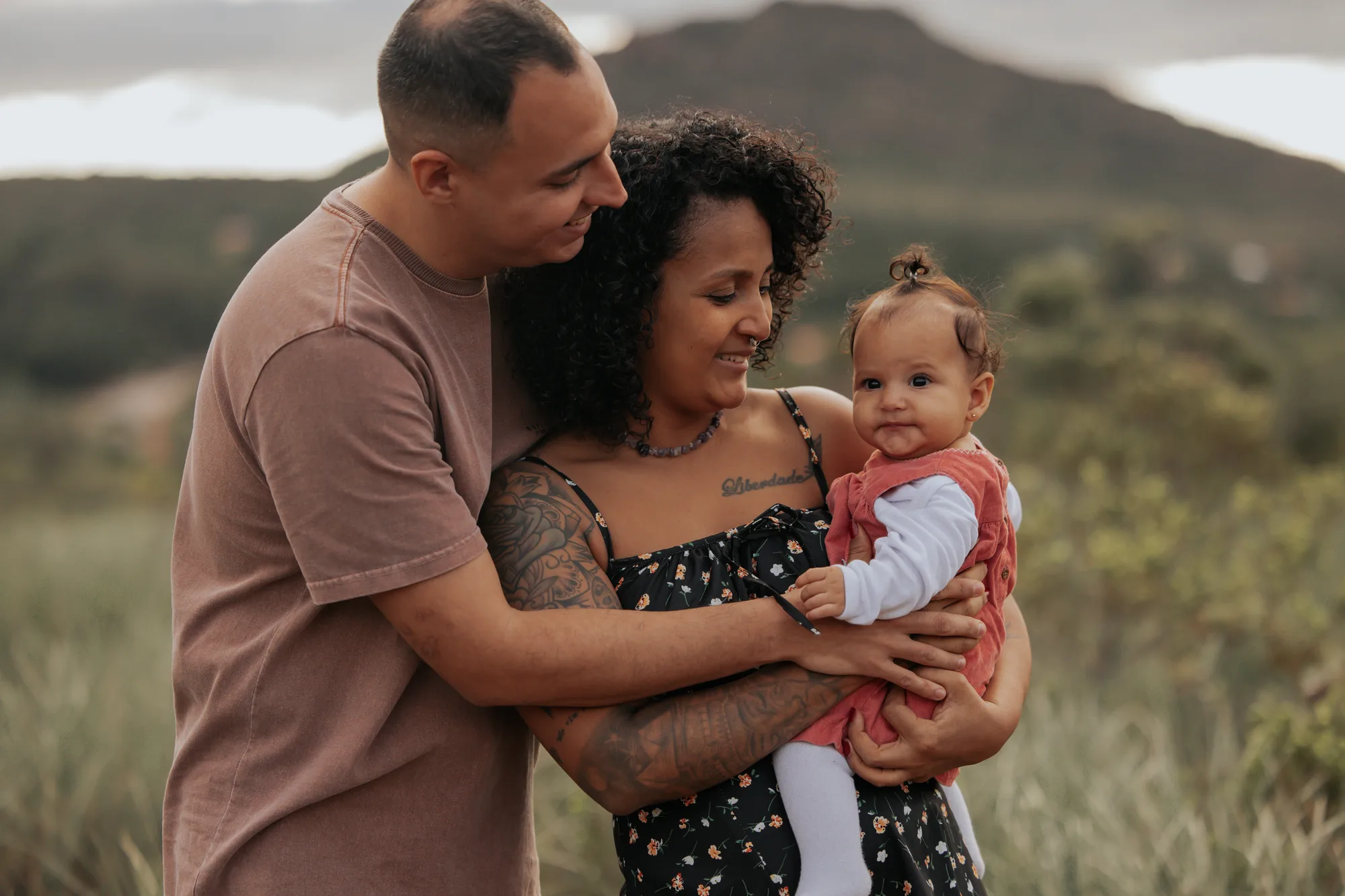 Emily, Marcelo e Valentina — ensaio de Família na Chapada Diamantina