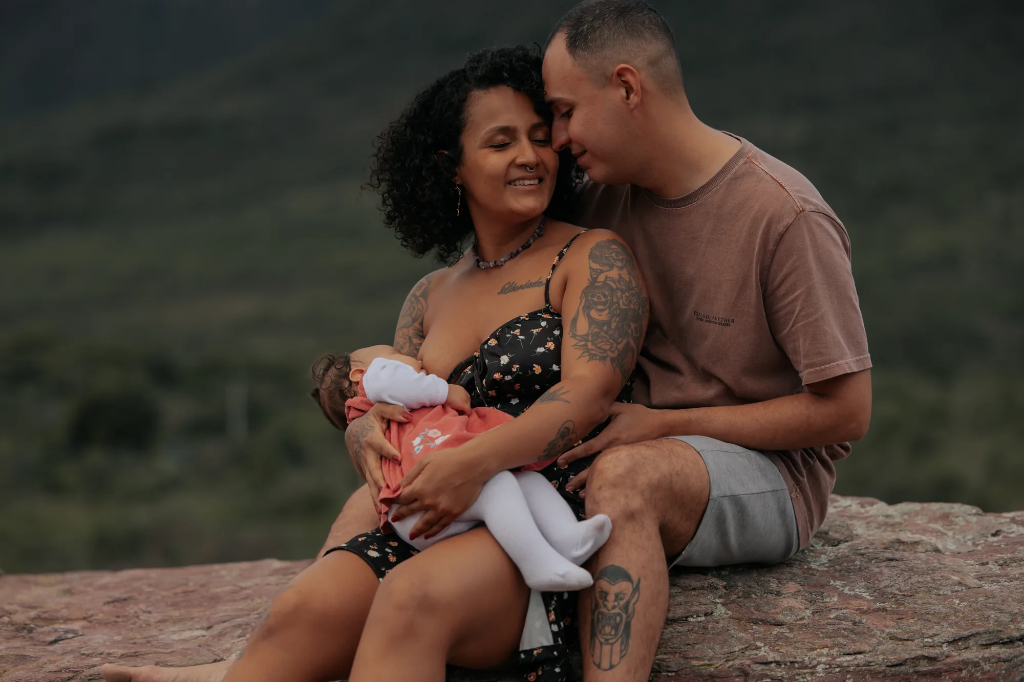 Emily, Marcelo e Valentina — ensaio de Família na Chapada Diamantina