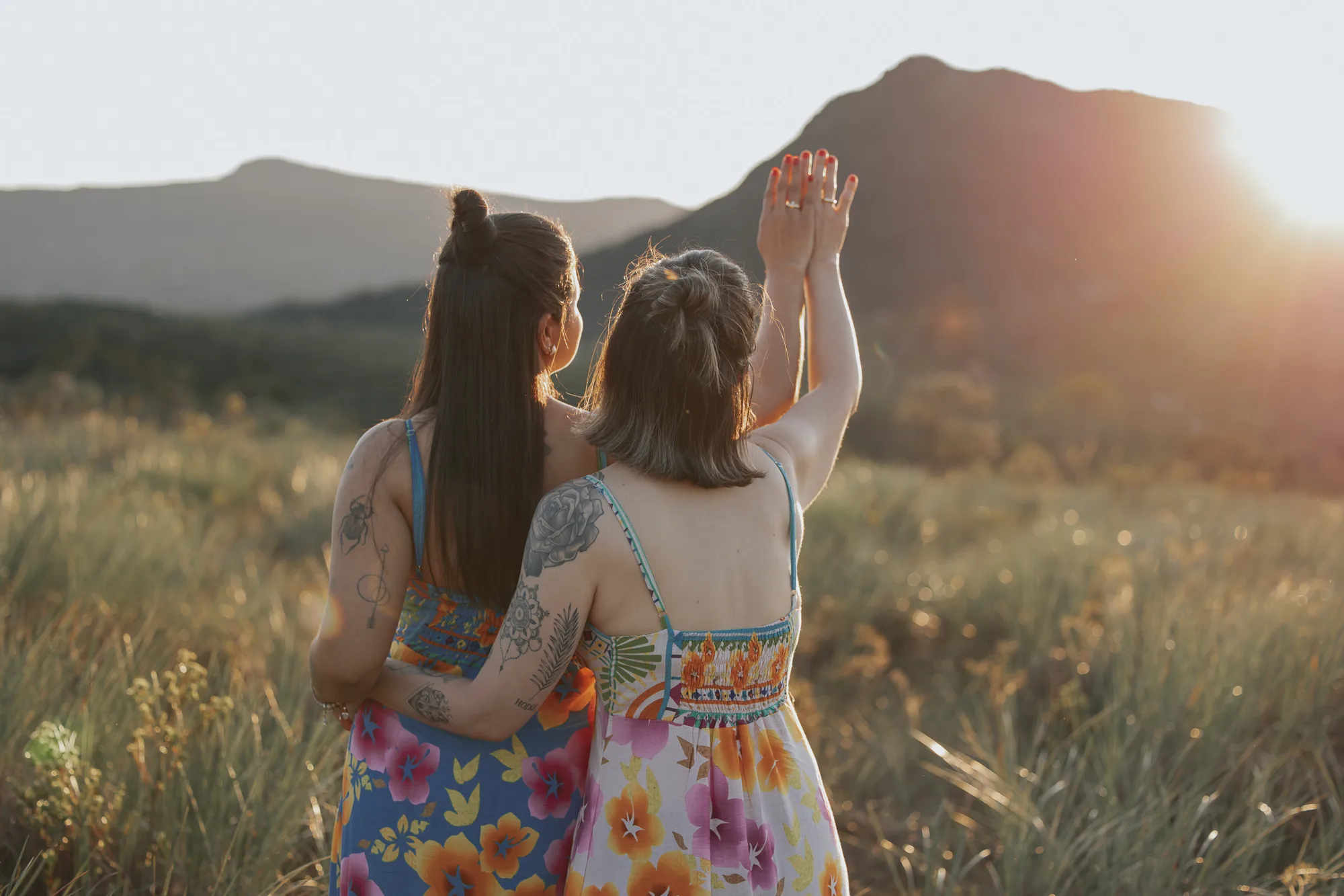 Alline e Ana — ensaio de Casal na Chapada Diamantina