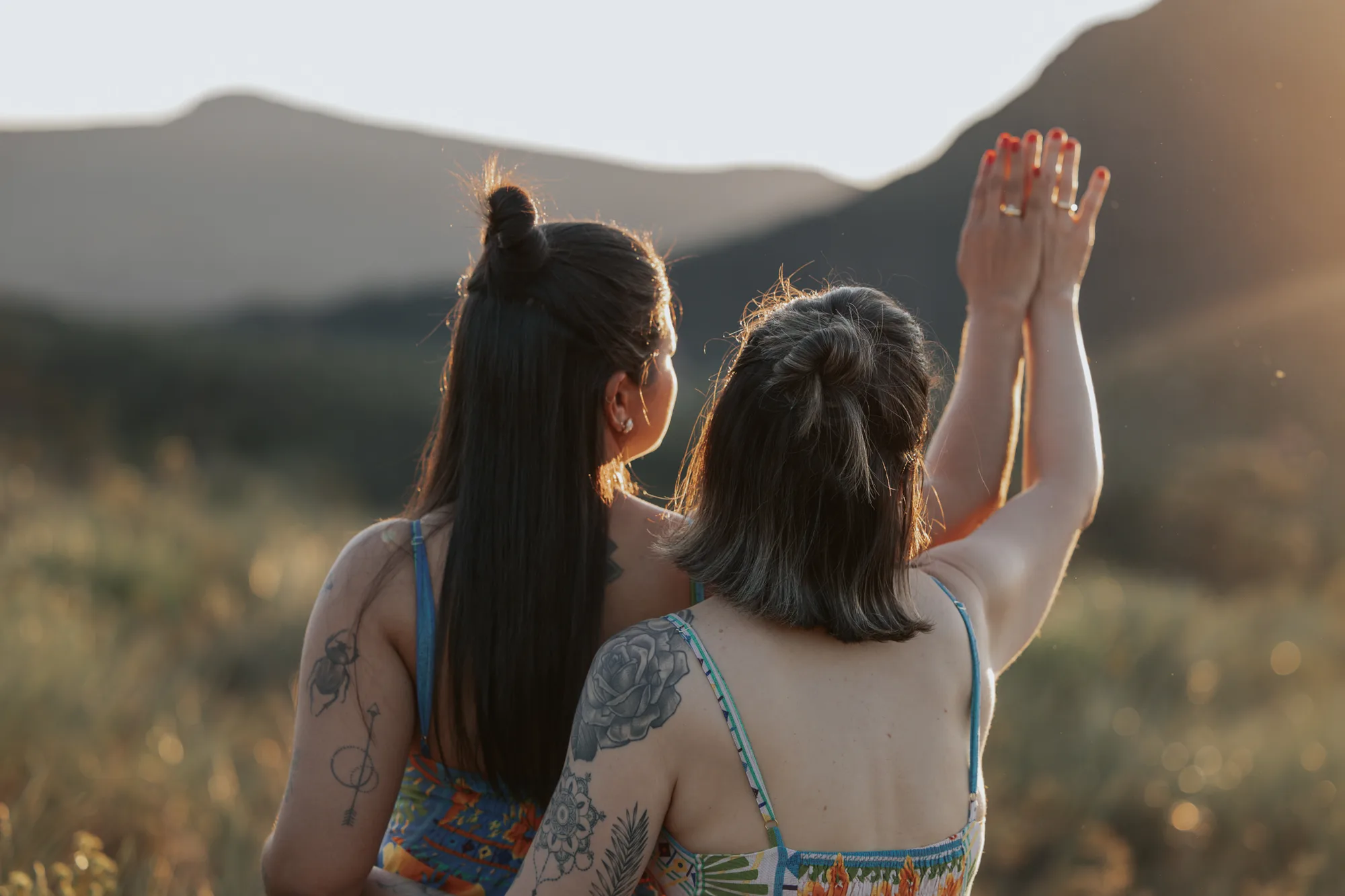 Alline e Ana — ensaio de Casal na Chapada Diamantina