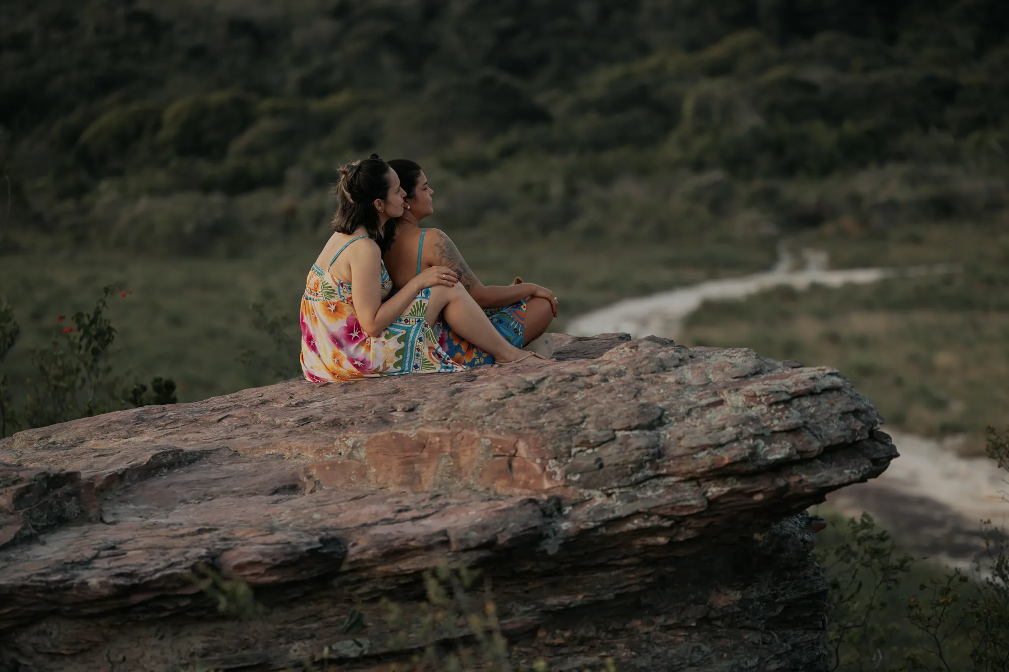 Alline e Ana — ensaio de Casal na Chapada Diamantina