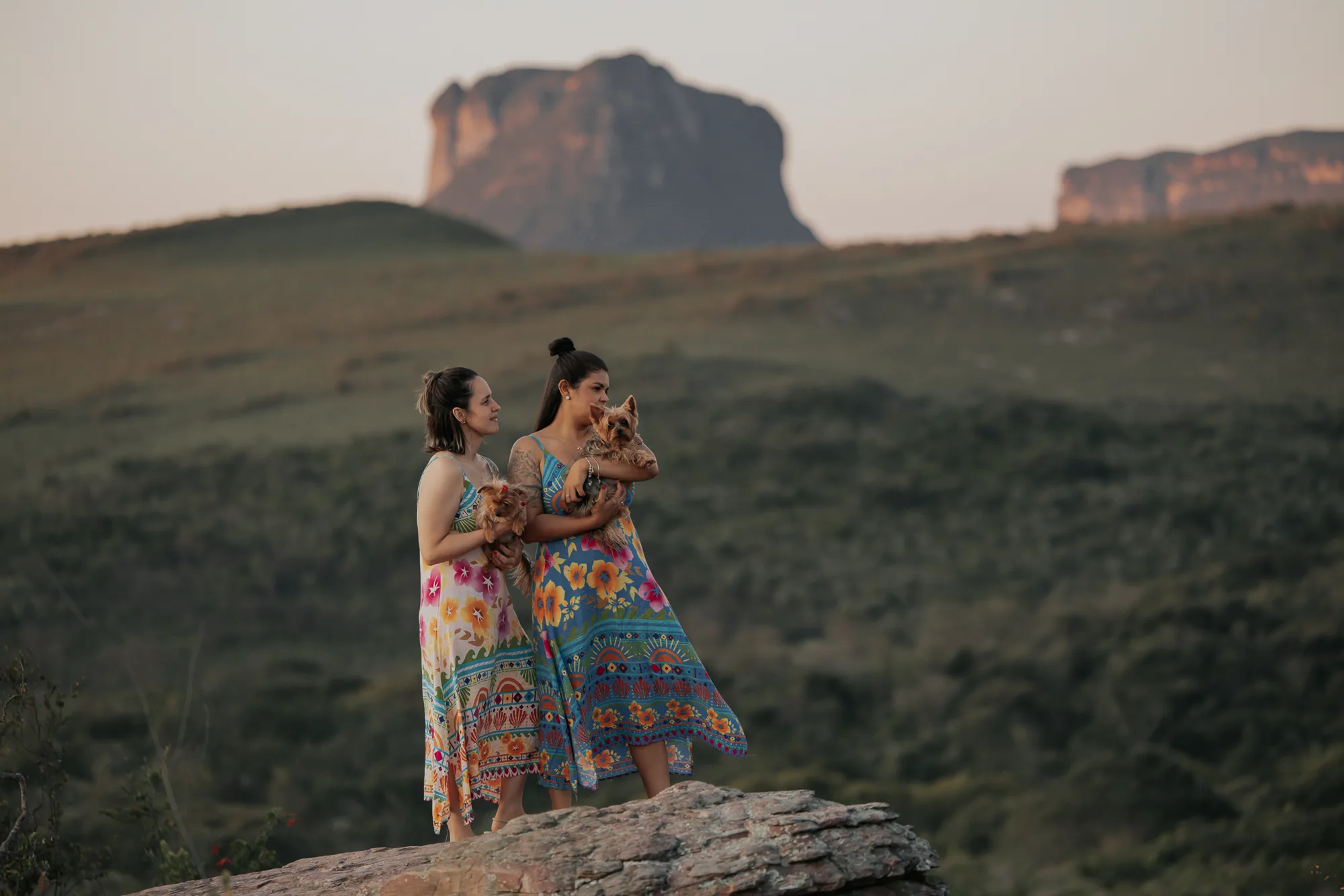 Alline e Ana — ensaio de Casal na Chapada Diamantina