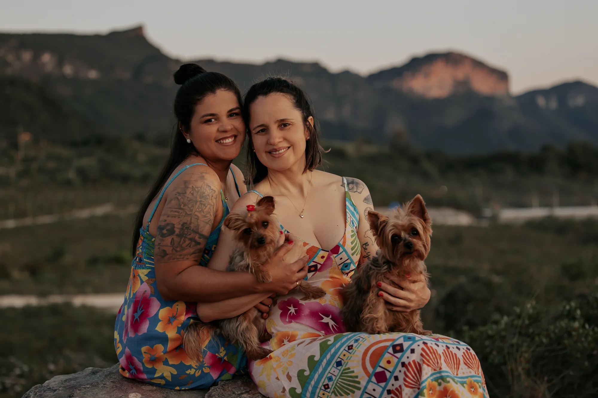 Alline e Ana — ensaio de Casal na Chapada Diamantina