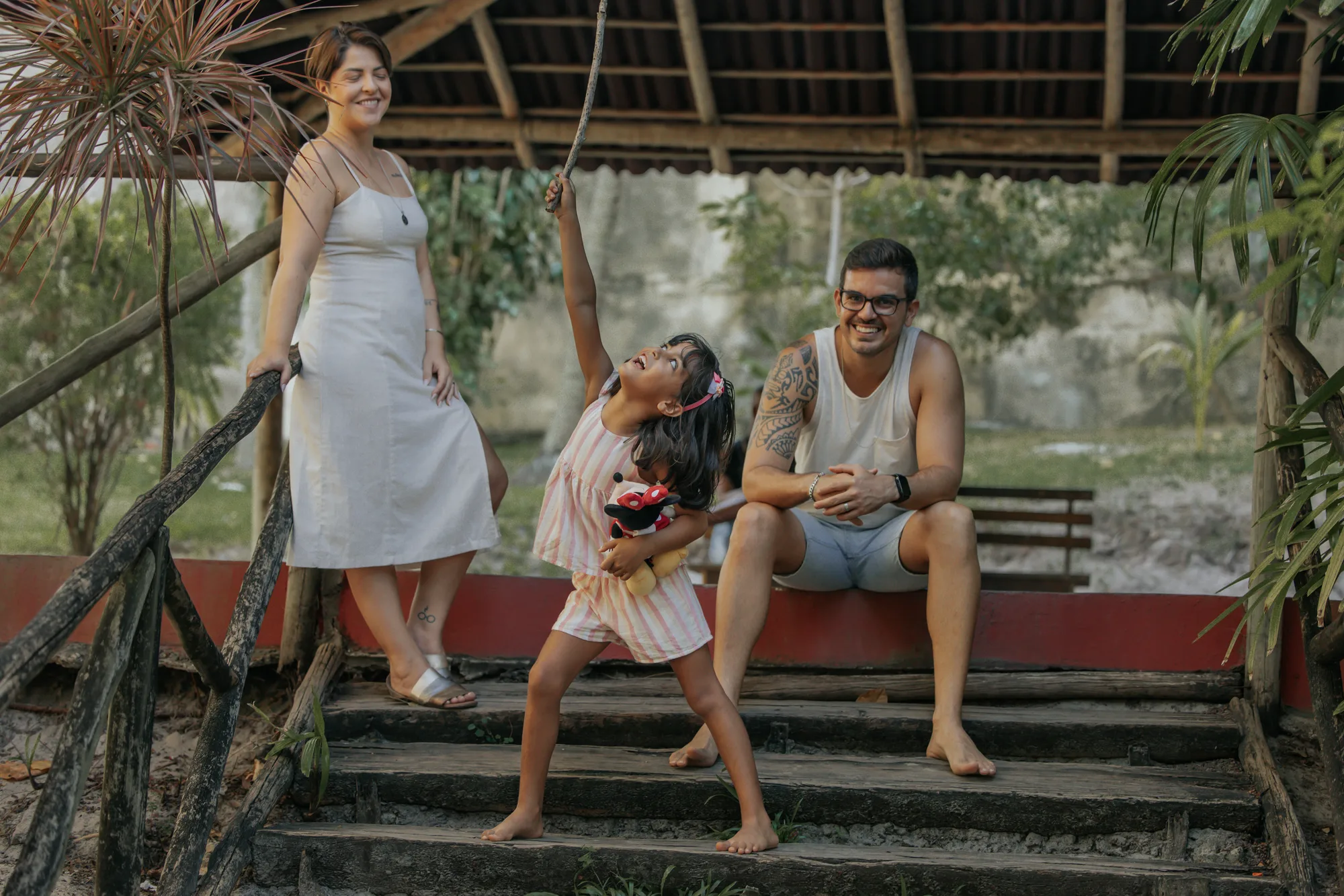 Joyce, Julinho e Maya — ensaio de Família na Chapada Diamantina