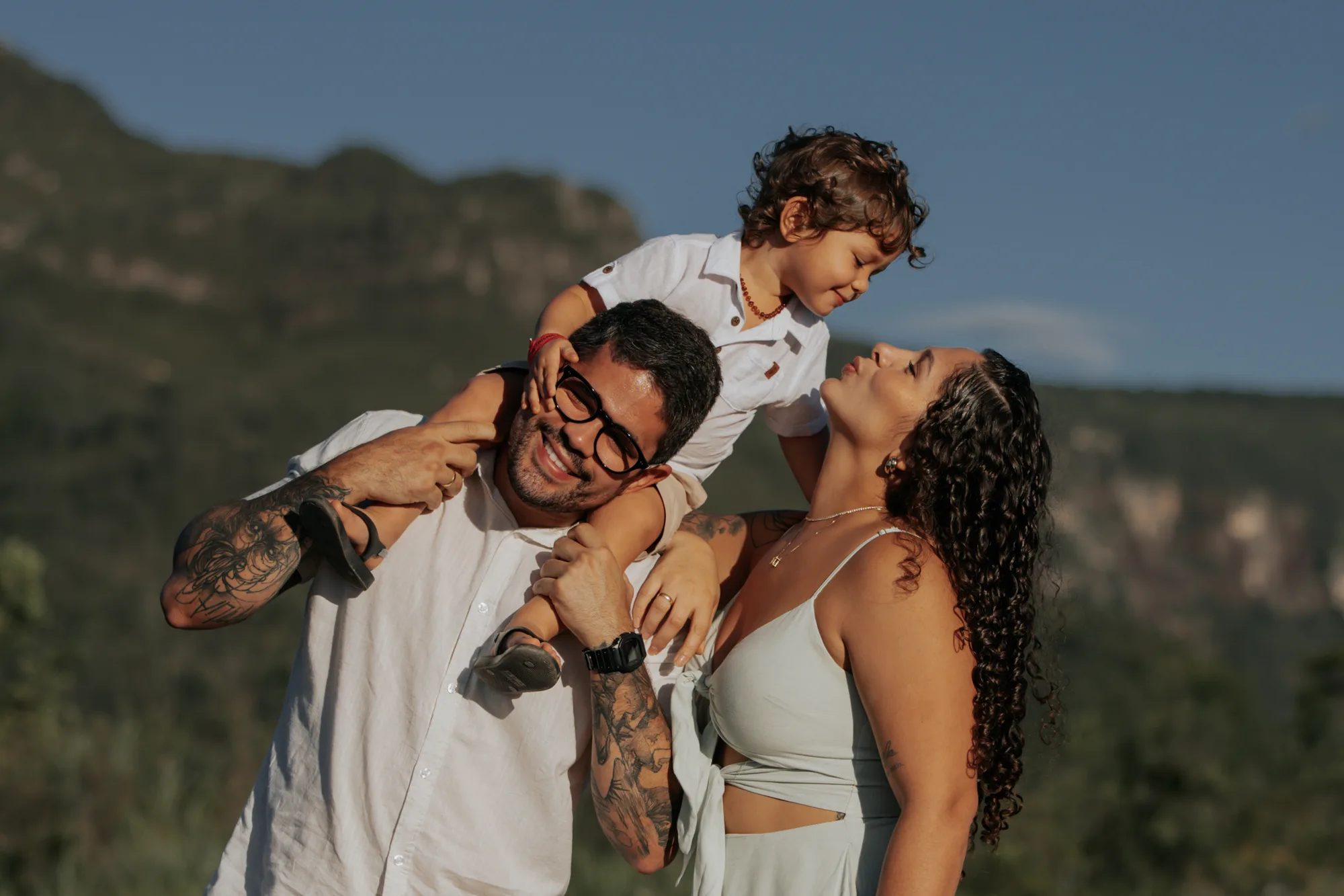 Malu, Igor e Matheus — ensaio de Família na Chapada Diamantina